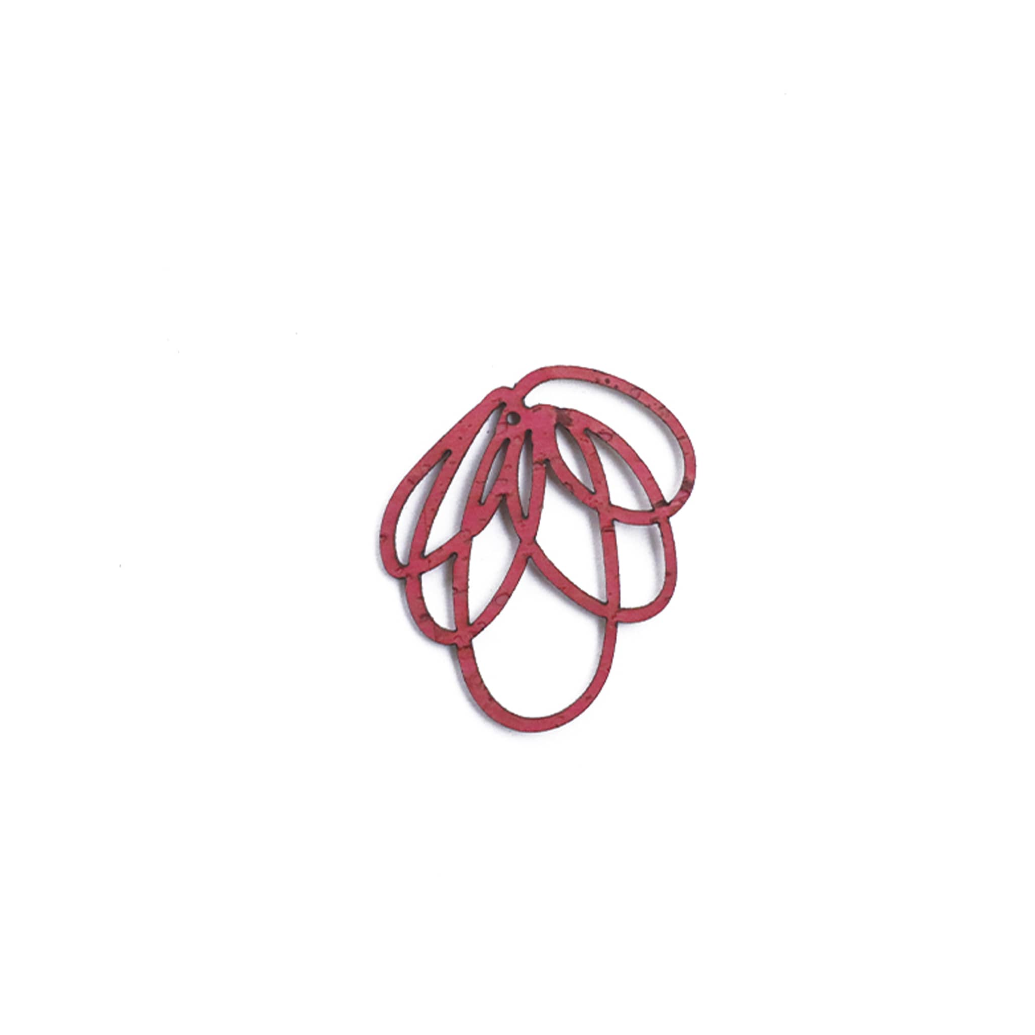 Breloque rose à la pièce (grande)