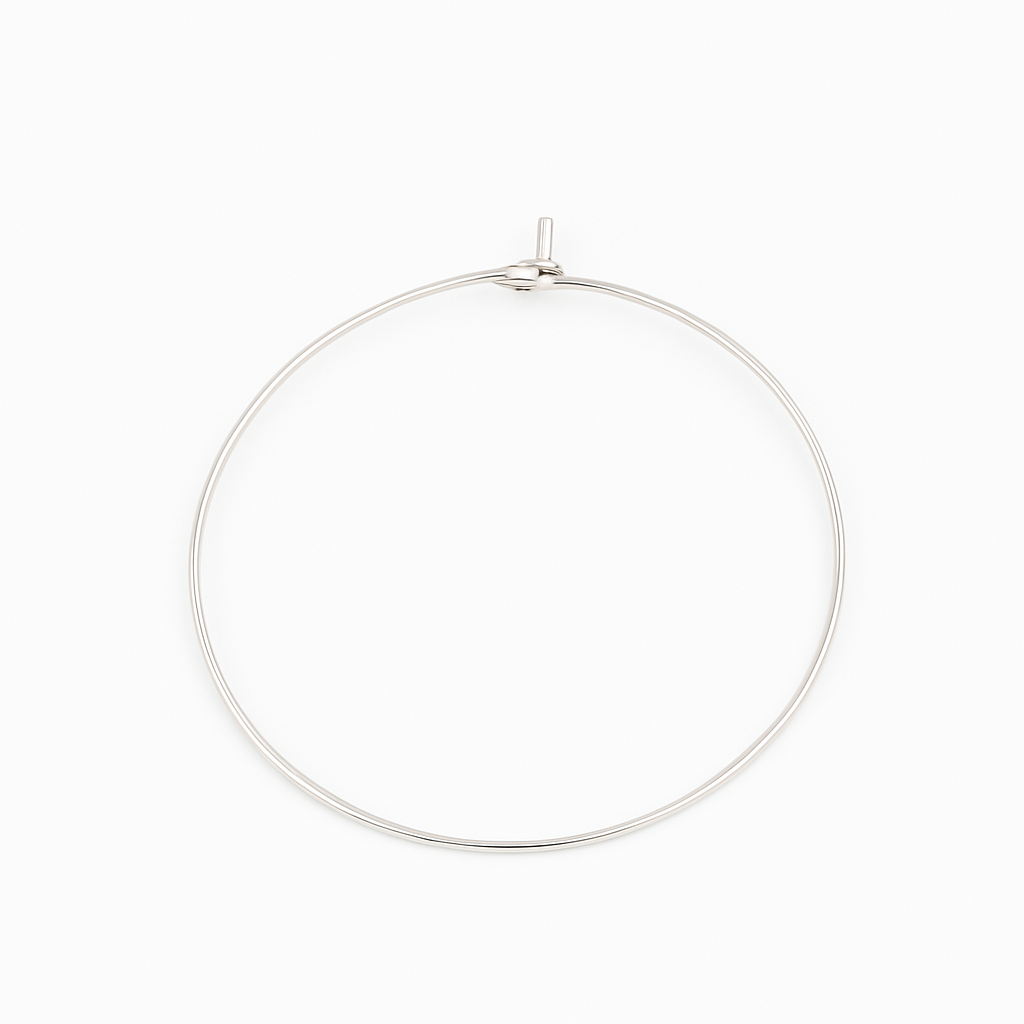 Créole 40mm argent (vendue seule)