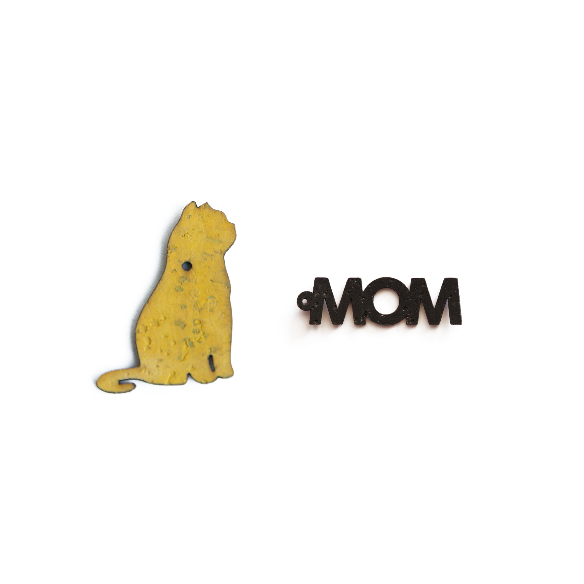 Breloque chat à la pièce (grande)