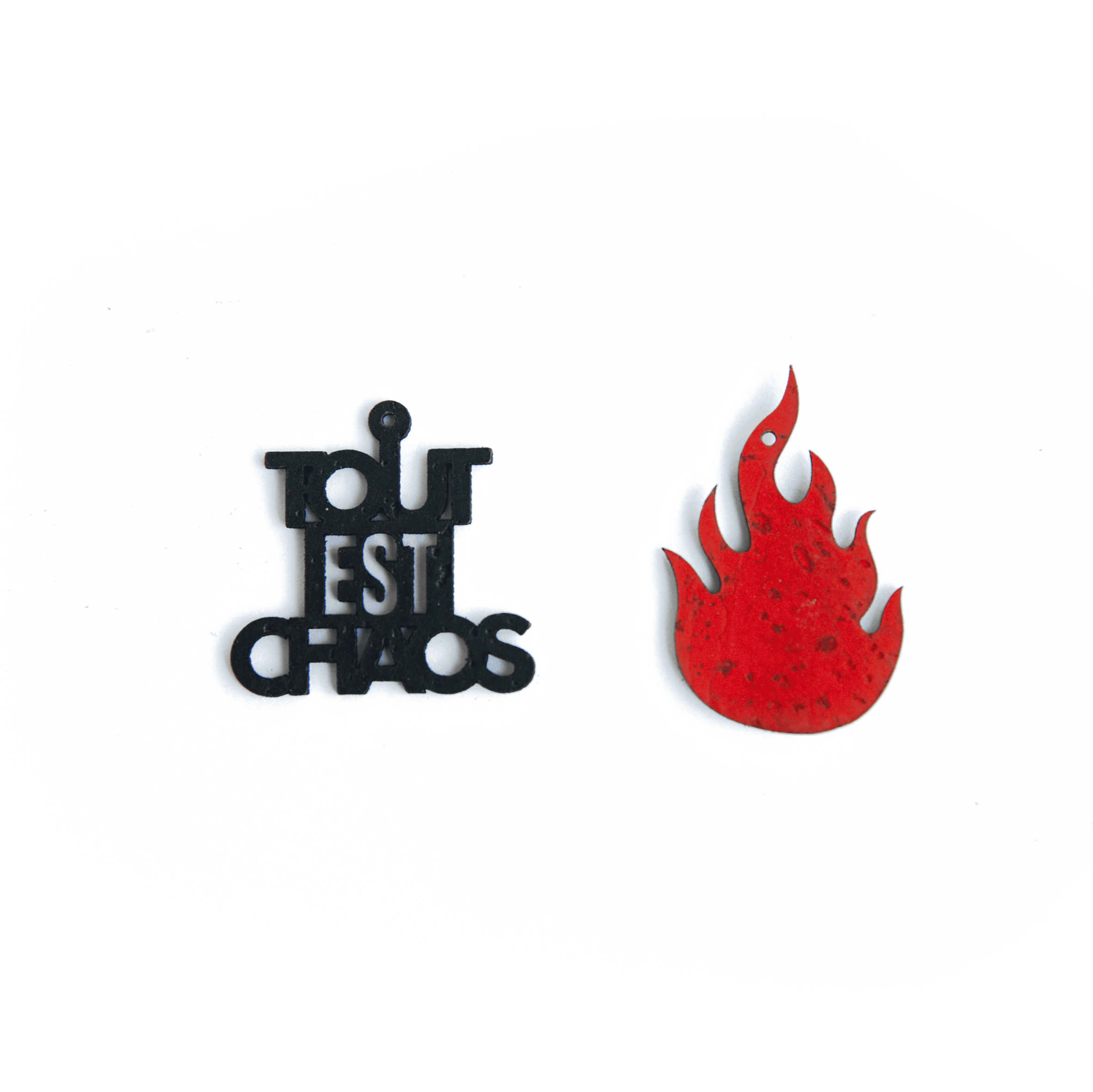 Créoles "Tout est chaos" - Bijoux Inspirés par Mylène Farmer