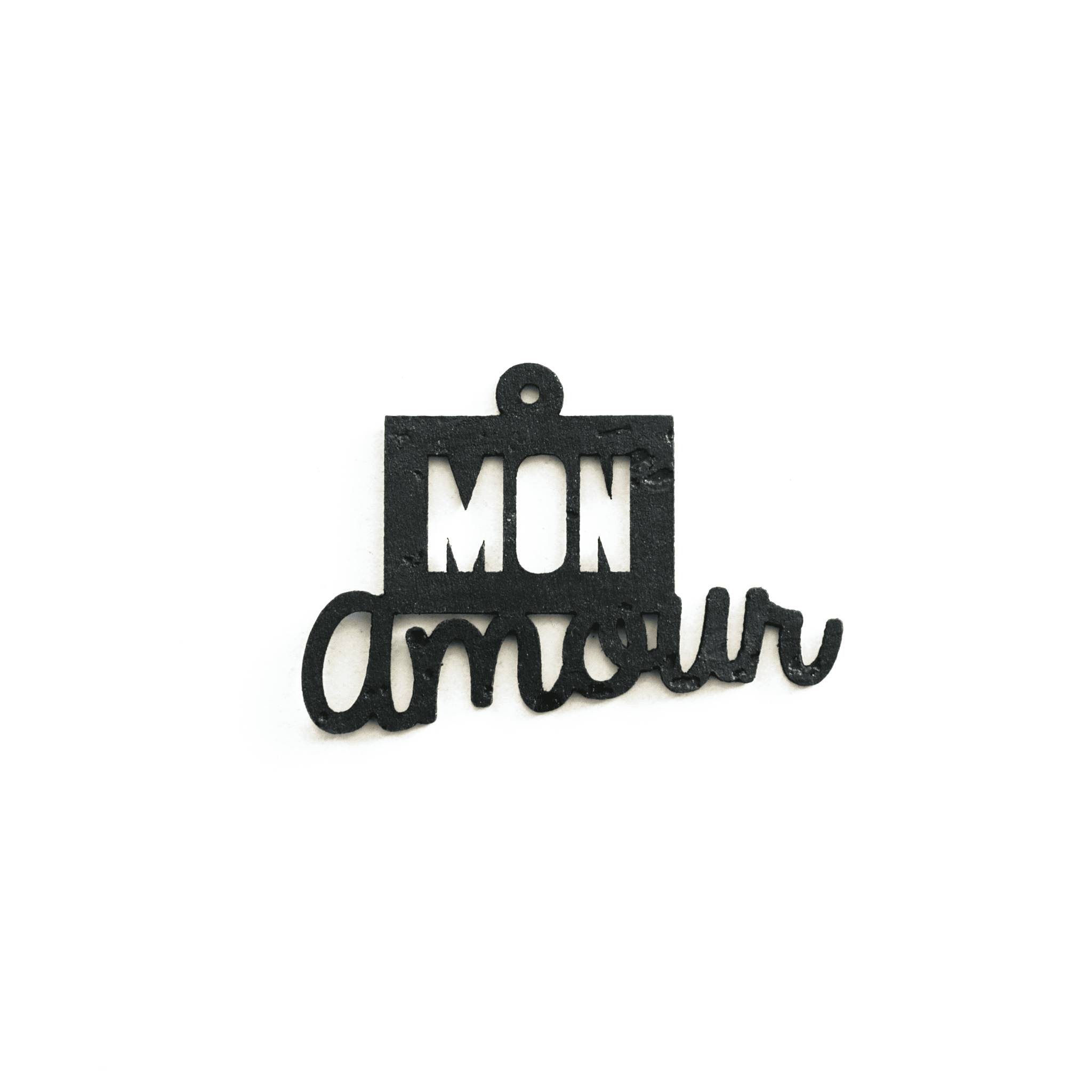 Breloque pour boucles d'oreilles Saint Valentin "Mon amour"