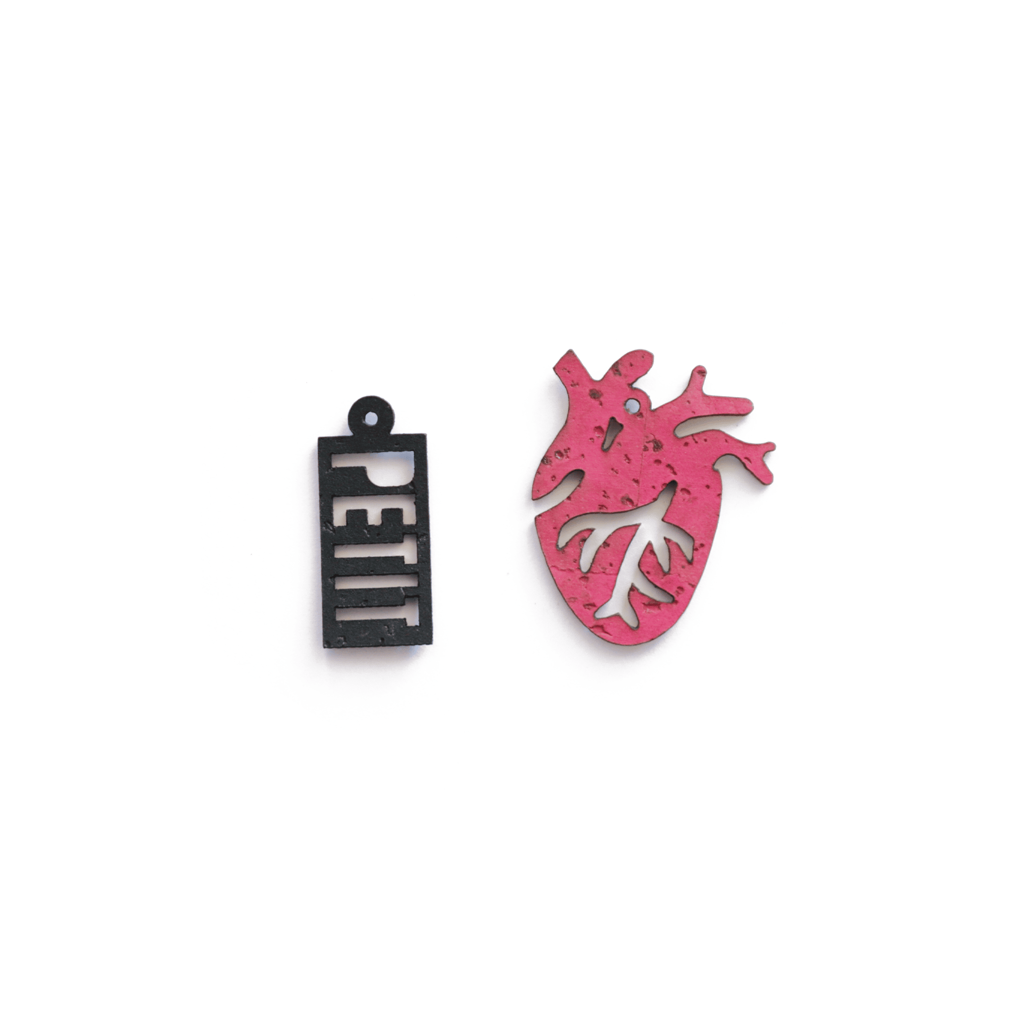 Breloques couple petit cœur