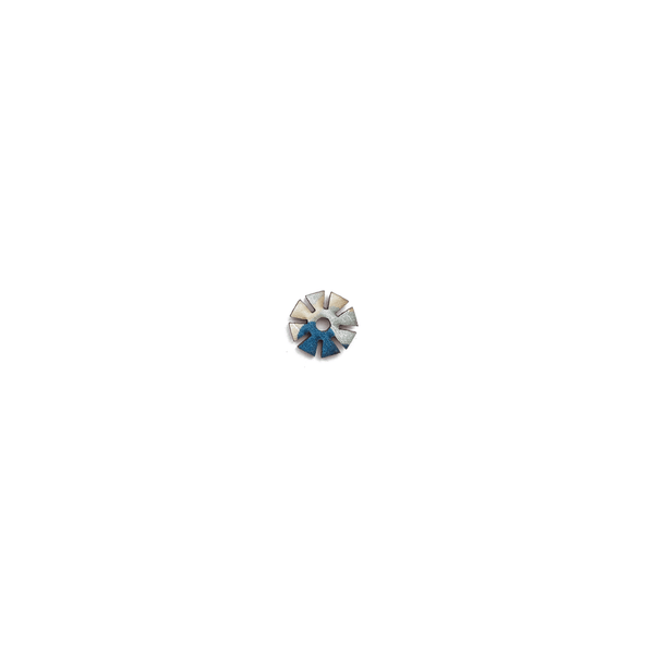 Breloques pour boucles d'oreilles dépareillées motif tinos leopard bleu et blanc
