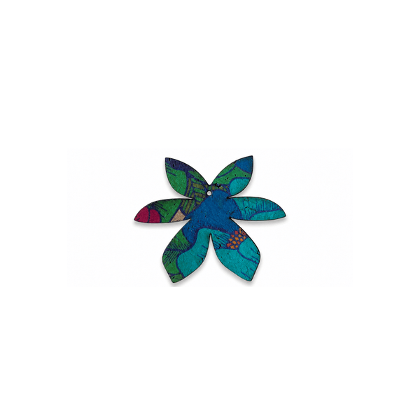 Grande fleur Breloque boucles d oreilles depareillees motif primavera