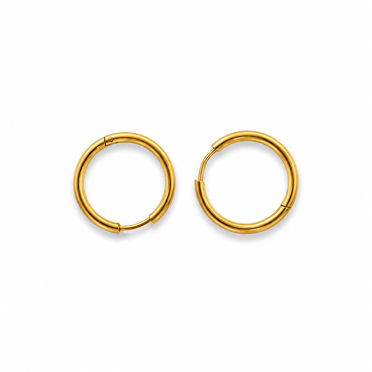 Créoles épaisses 22mm or (paire)