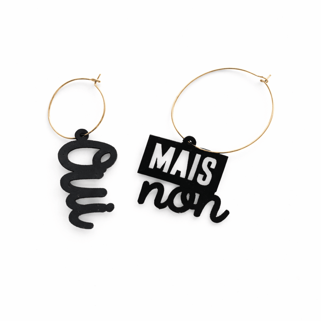 Oui mais non – Boucles d’oreilles dépareillées