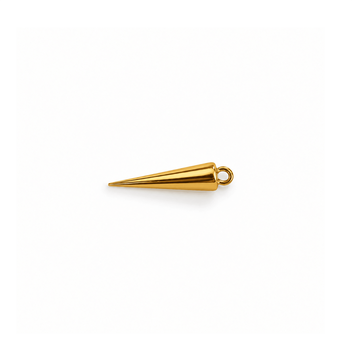 breloque pic or pour boucles d'oreilles asymetriques