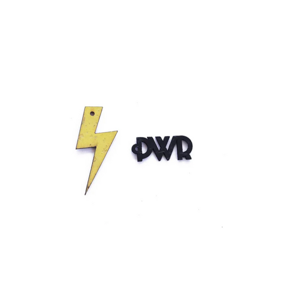 Breloque Power (éclair jaune + PWR noir)