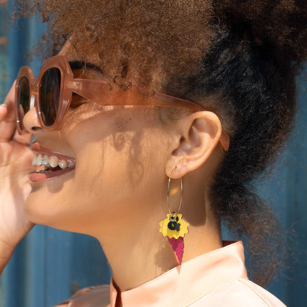 Boucles d’oreilles coquillages – bijoux originaux faits main en France