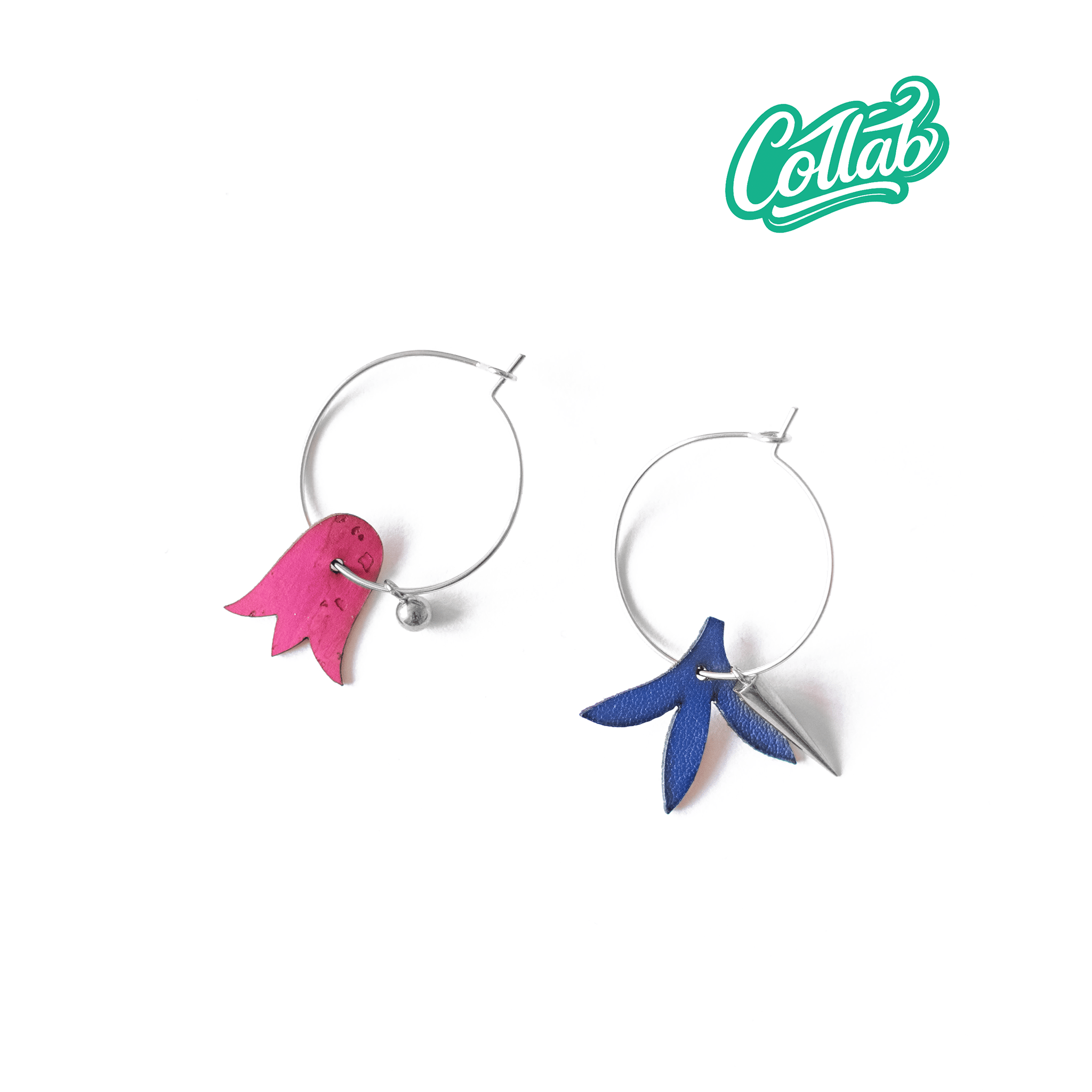 Coffret minis boucles d'oreilles dépareillées collab Limistic – breloques colorées liège