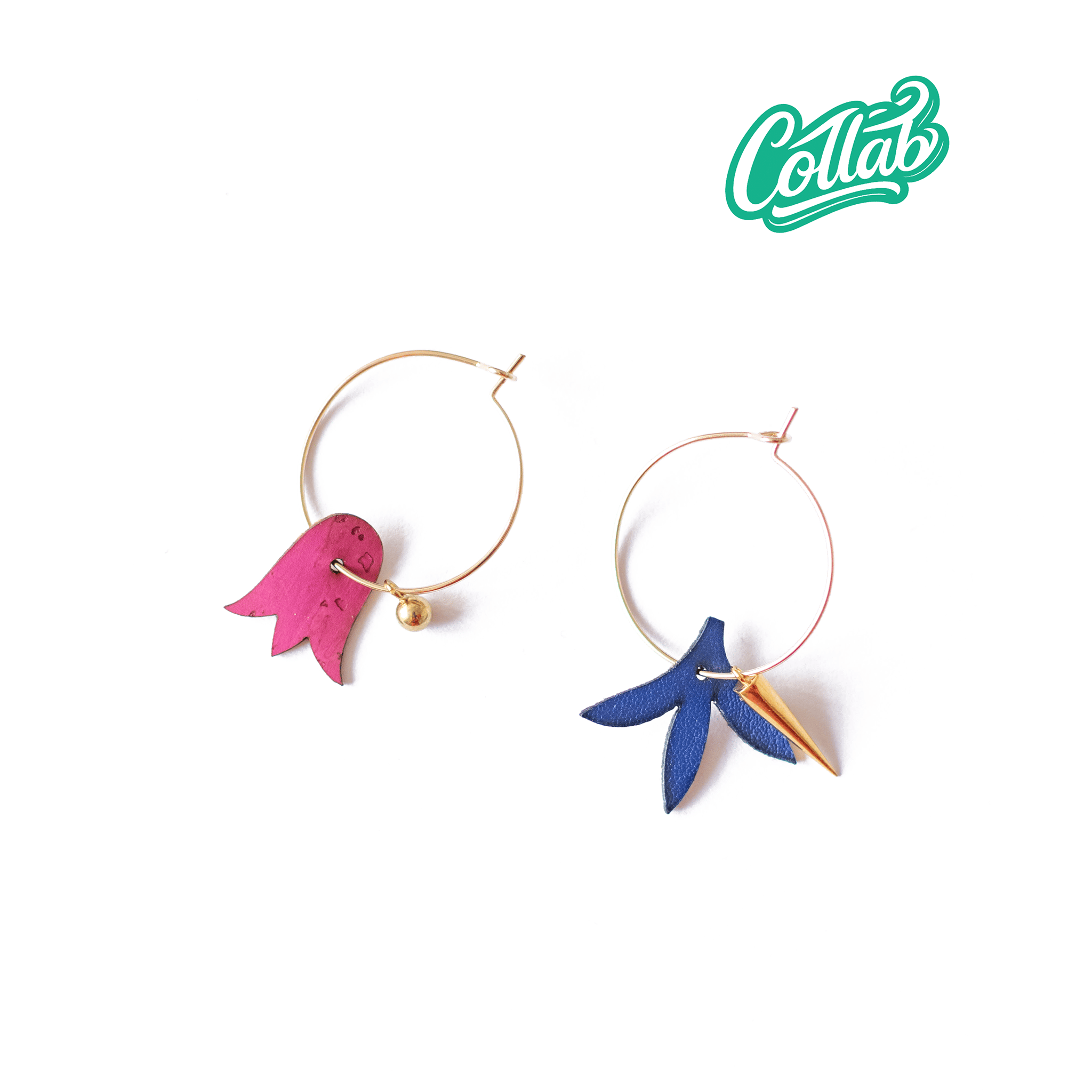 Des boucles d'oreilles colorées et dépareillées en format mini, nées d'une collab exclusive avec Limistic. Liège portugais, fait main en France. 20 pièces, pas une de plus.
