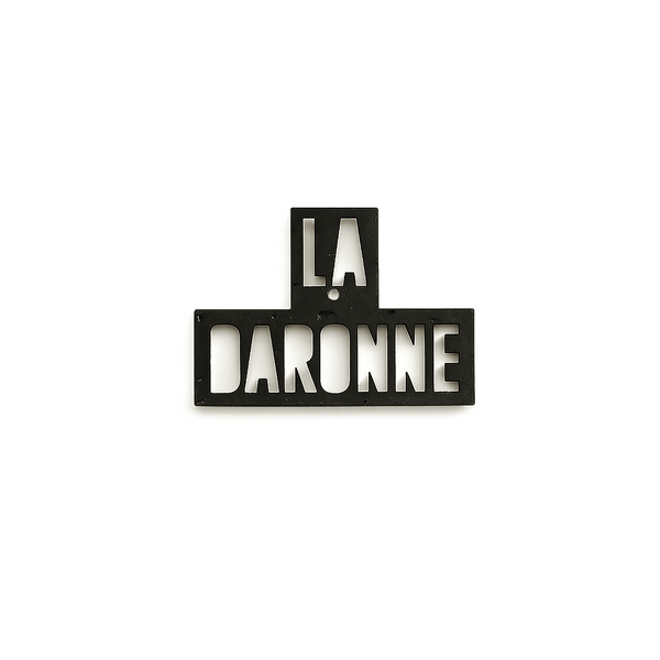 Breloque La Daronne en liège noir – vendue seule – boucles d'oreilles dépareillées Matcha Bijoux