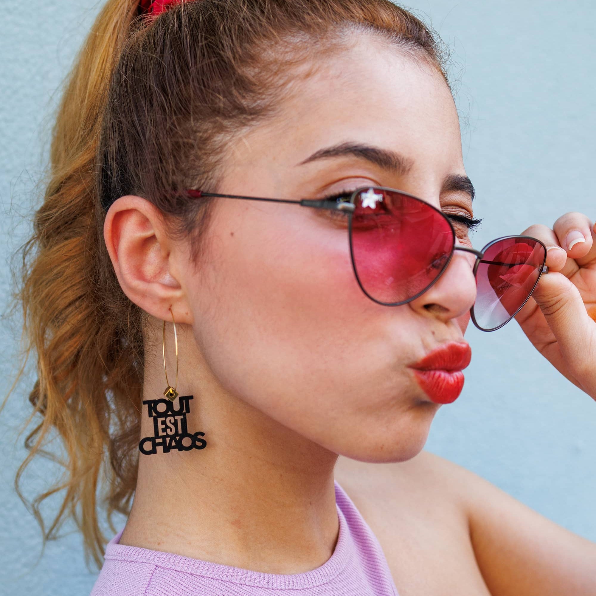 Boucles d'oreilles Tout Test Chaos France