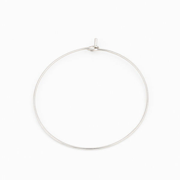 Créole 40mm argent (vendue seule)